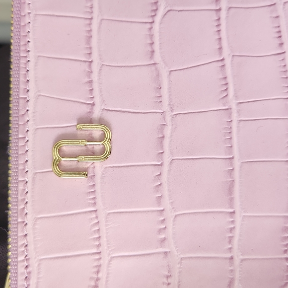 Maje NEW Leather pochette wallet in Rose color - Picture 2 of 4